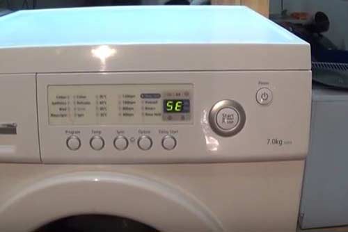 khắc phục lỗi 5E trên máy giặt Samsung