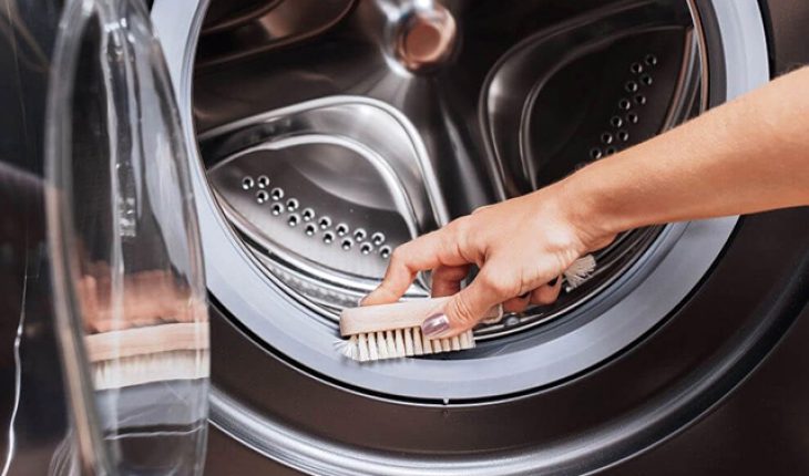 Vệ sinh, bảo dưỡng gioăng máy giặt tại nhà đơn giản với bàn chải