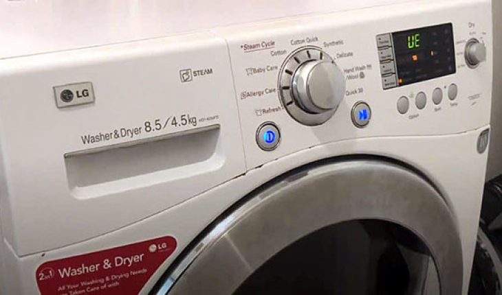 Máy giặt LG bị lỗi UE khi mất cân bằng lồng giặt
