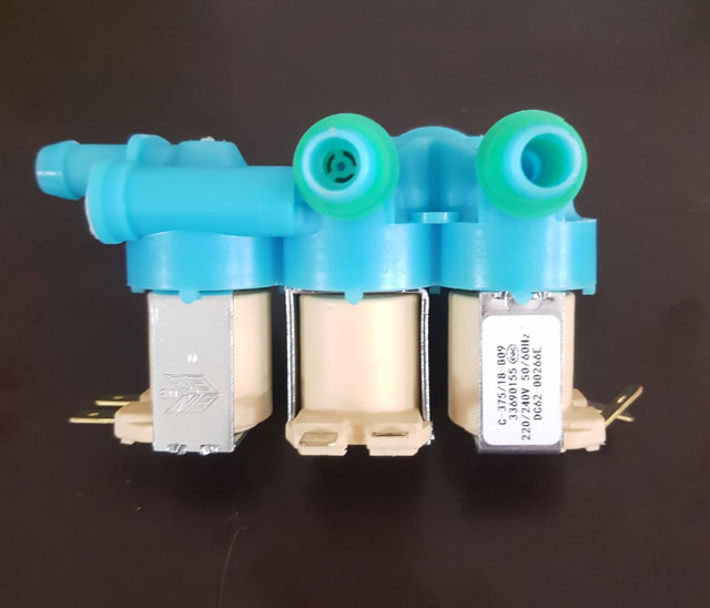 Một số máy giặt cửa ngang cao cấp có cấu tạo van cấp nước máy giặt dạng 3 ngả