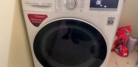 Máy giặt LG cửa ngang gặp lỗi 0E
