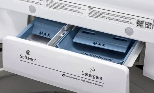 Khay đựng nước xả có biểu tượng bông hoa