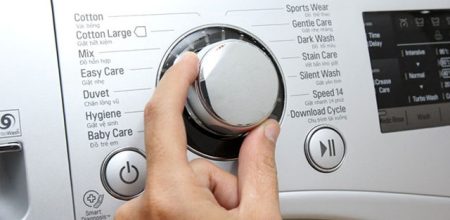 Núm điều khiển chế độ máy giặt LG