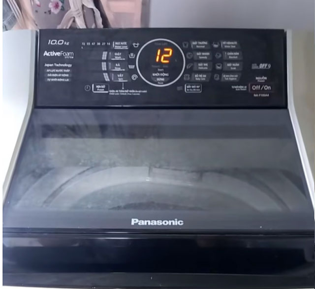 Lỗi U12 trên máy giặt Panasonic khiến máy giặt không vắt