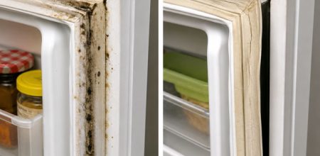Gioăng tủ lạnh bị hở, mốc