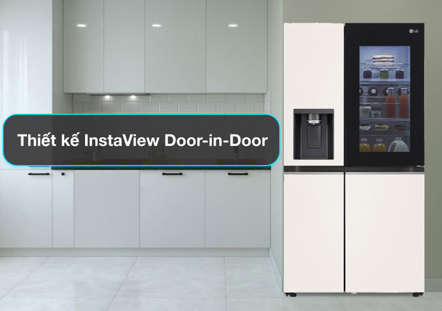 Tủ lạnh 4 cánh Side by Side thiết kế Door-in-Door